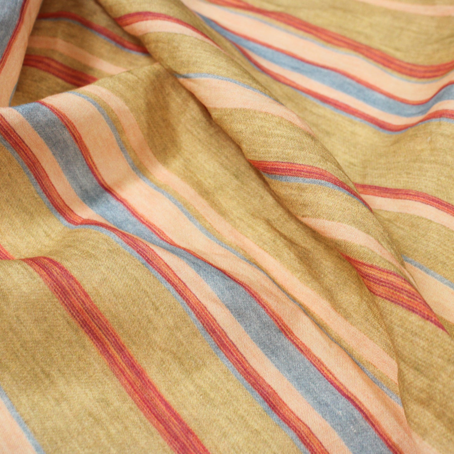 WARM NATURAL STRIPED LINEN