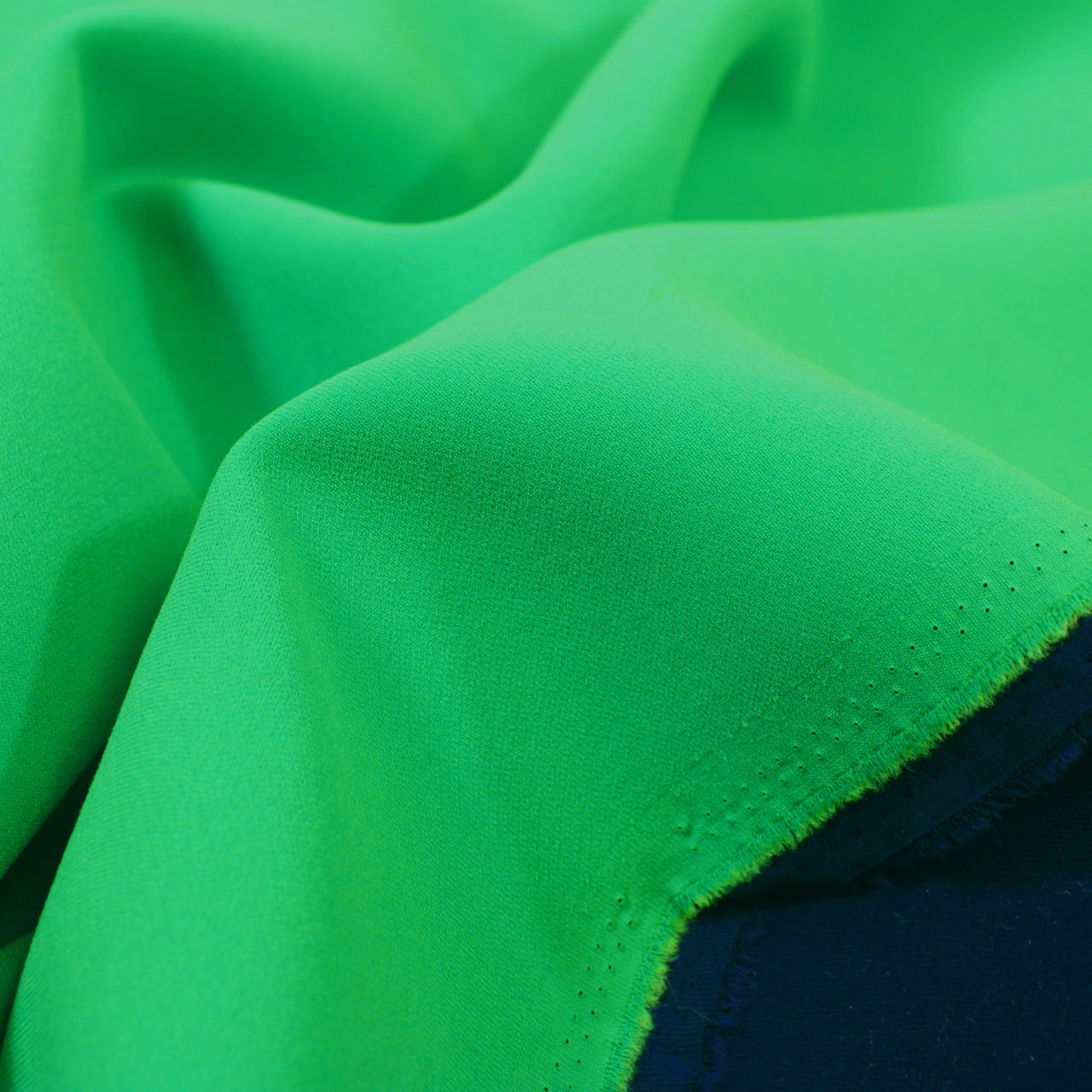 SHAMROCK AND NAVY DOUBLE-FACED WEAVE