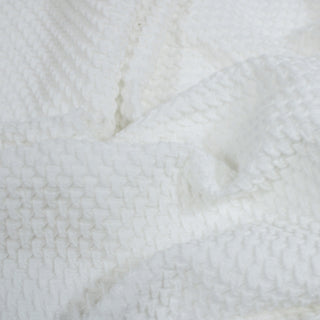WHITE JACQUARD KNIT