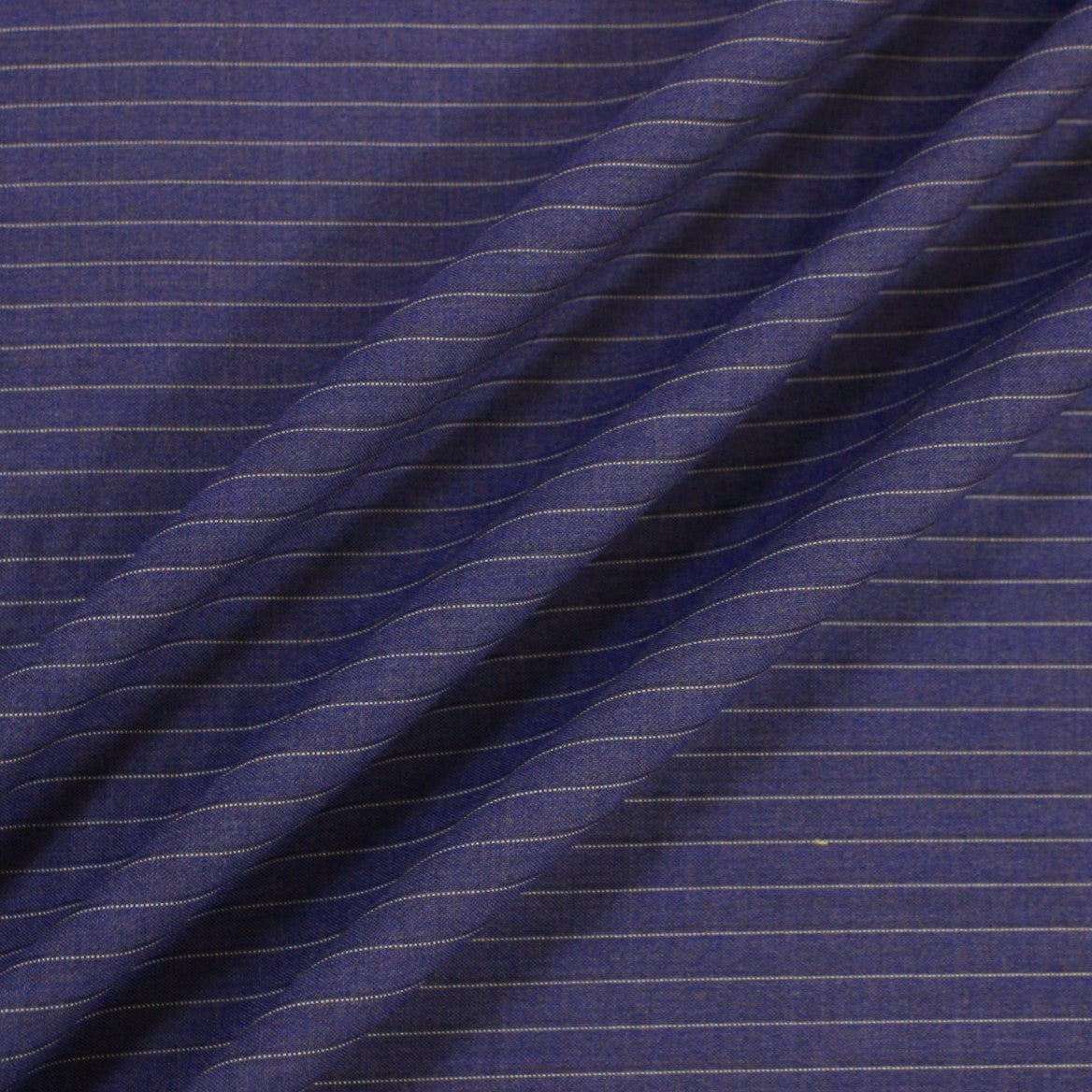 BLUE PINSTRIPE BROADCLOTH