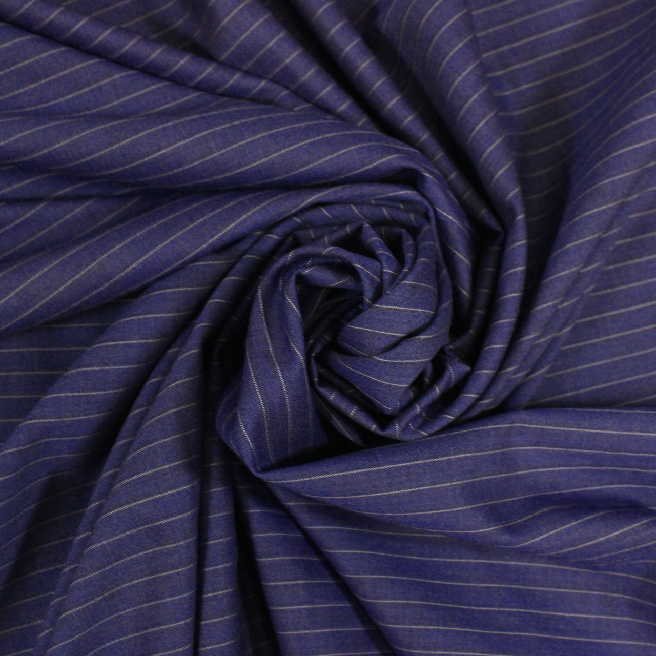 BLUE PINSTRIPE BROADCLOTH