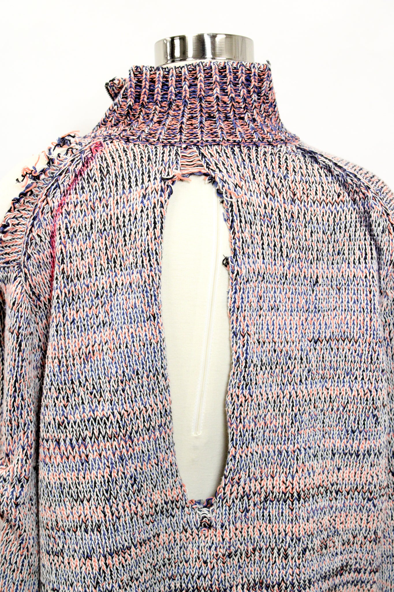CHUNKY KNIT ZIPPER SWEATER