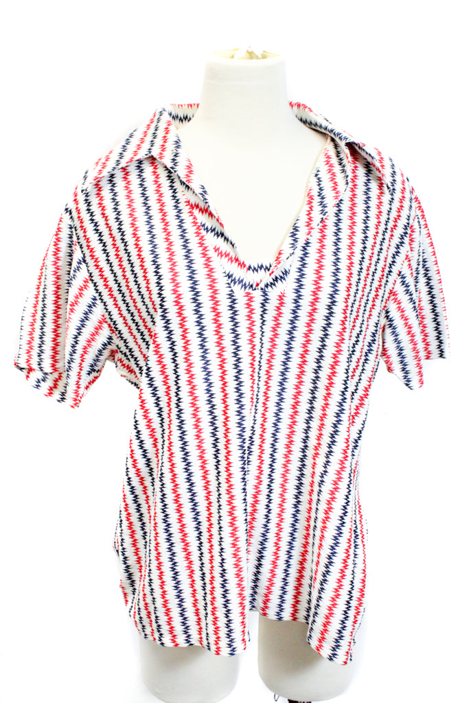 VINTAGE ZIG ZAG TUNIC TOP