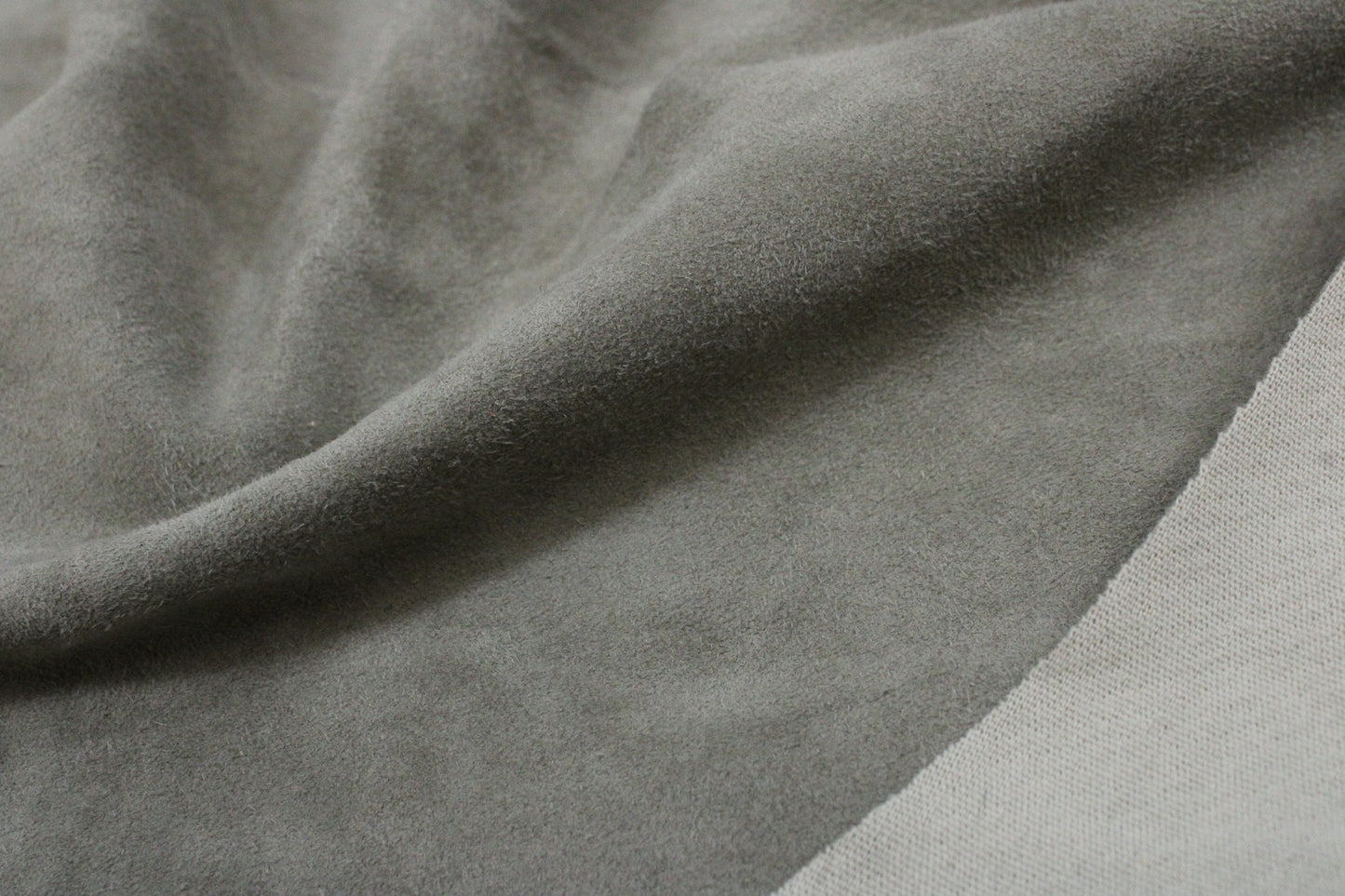 GREY STRETCH SUEDE