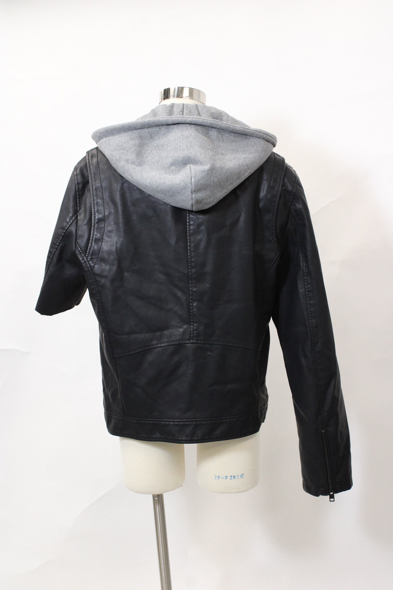 HOODIE LEATHER JACKET