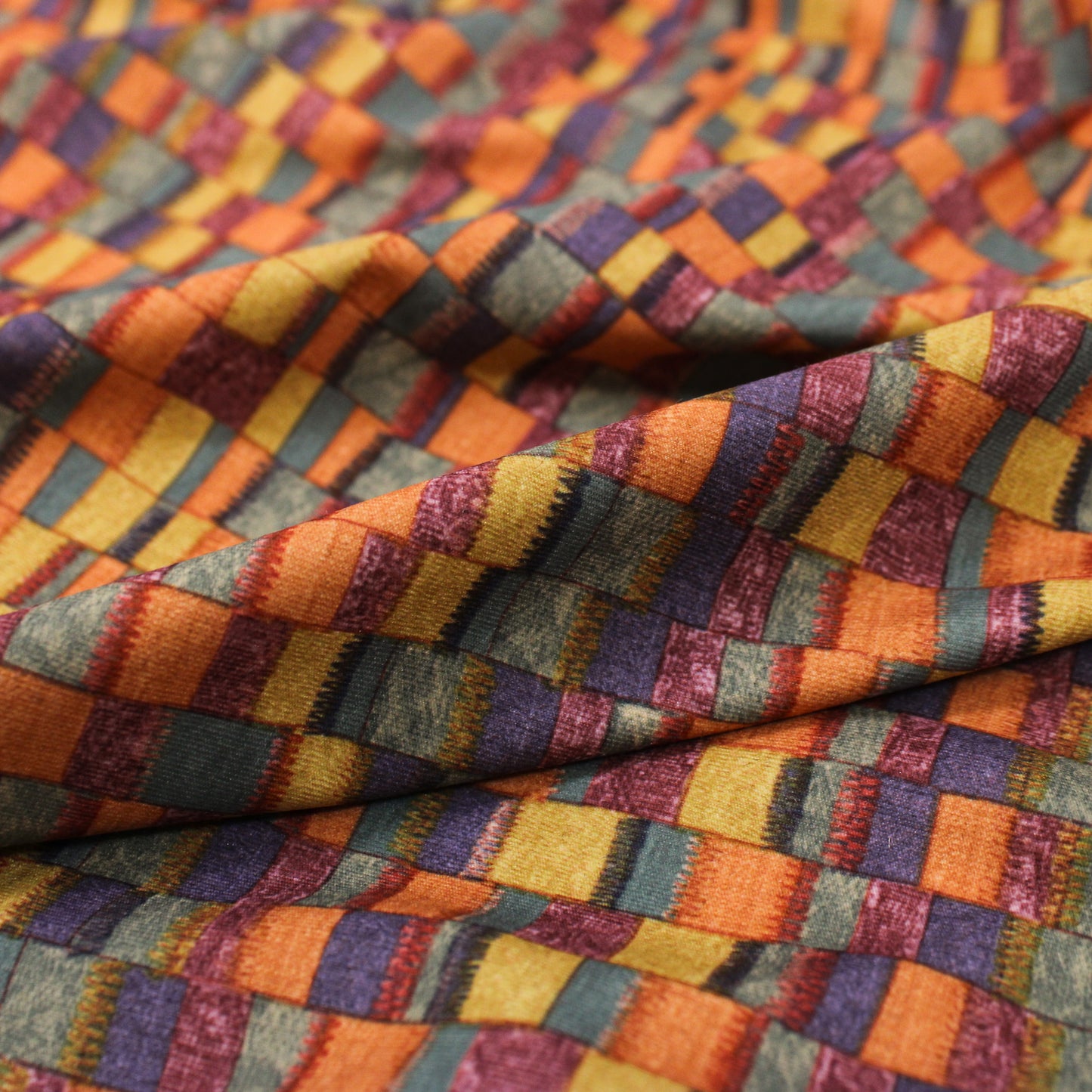 RAINBOW PATCH PRINT SPANDEX