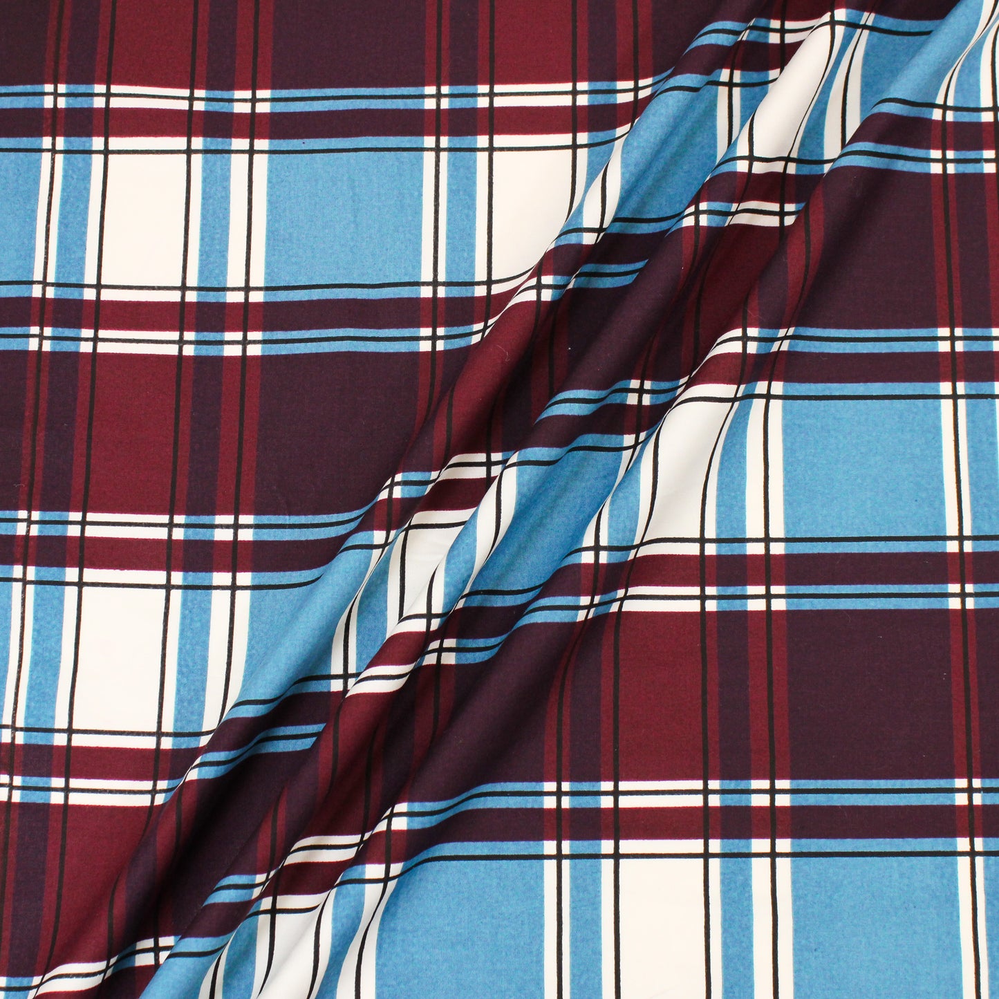 PRINTED PLAID COTTON