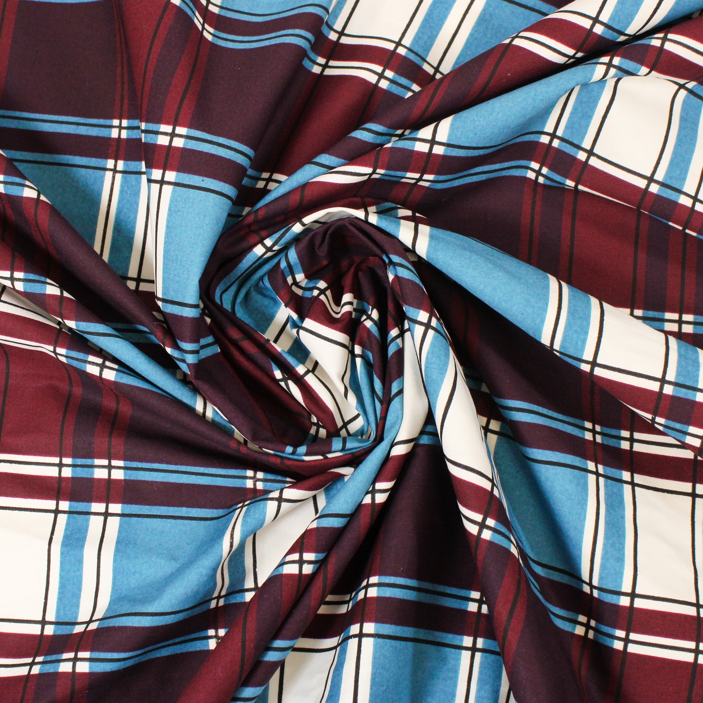 PRINTED PLAID COTTON