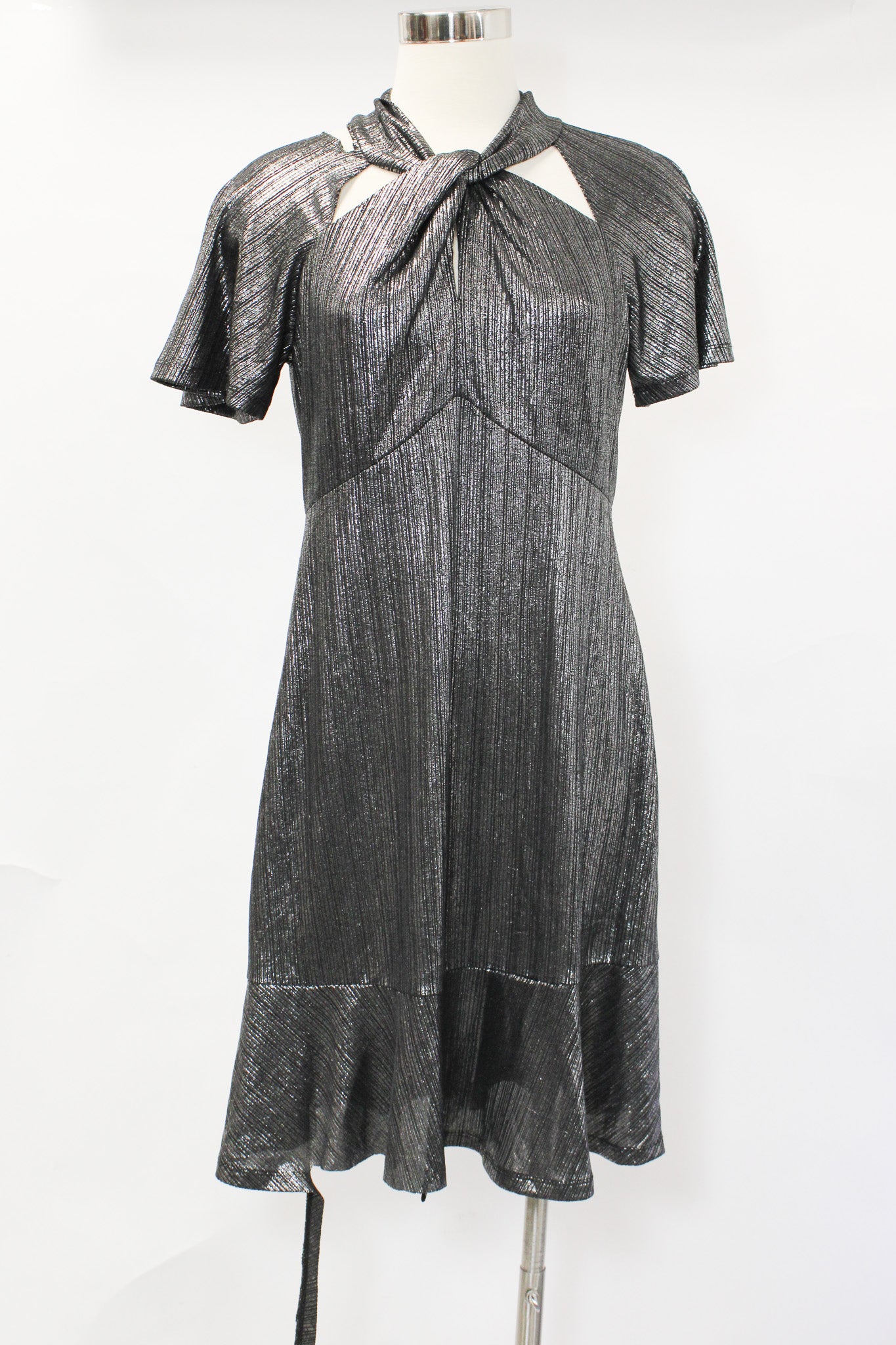 GUNMETAL TWIST DRESS