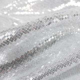 SILVER SEQUIN MESH