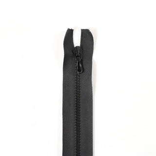 8" WAXED BLACK METAL ZIPPER