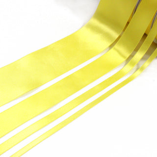 YELLOW SATIN RIBBON (4 SIZES)