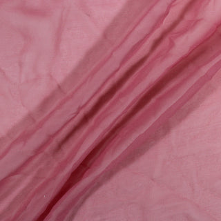 three diagonal lines draped of a rosewater pink silk chiffon fabric