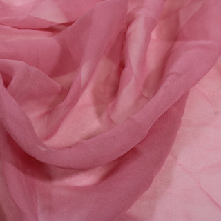 close-up of a rosewater pink silk chiffon fabric