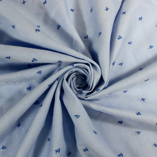 BLUE SURFER SHIRTING