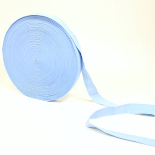 large roll of sky blue elastic