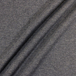 three diagonal lines arranged with a charcoal grey sweatshirt jersey fabric, flecked with gold sparkles