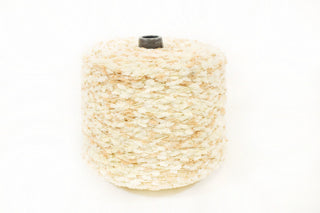 CREAM CHENILLE SLUB YARN
