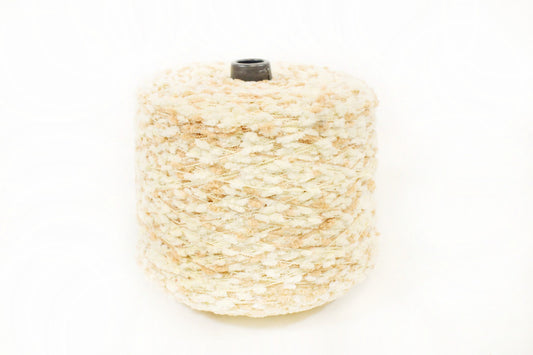 CREAM CHENILLE SLUB YARN