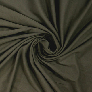 swirl of army green jersey knit fabric