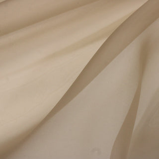 close-up of beige colored silk organza fabric