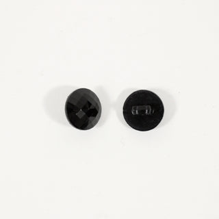 BLACK FACETED SHANK BUTTONS (2 SIZES)