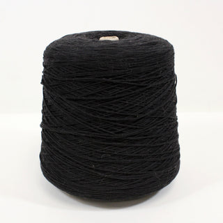 large cone of mid-weight black core yarn
