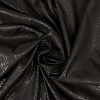 swirl of black geometric printed fabric