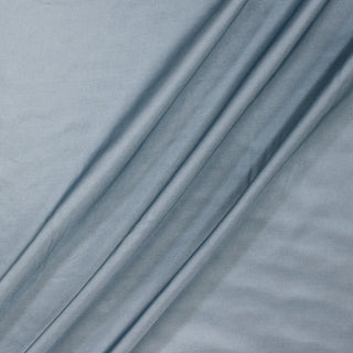 ripple of bluebell colored silk mikado fabric