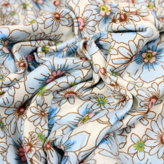 close-up of floral jersey