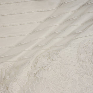 4 YARDS BRIDAL BORDER BLOOM LACE