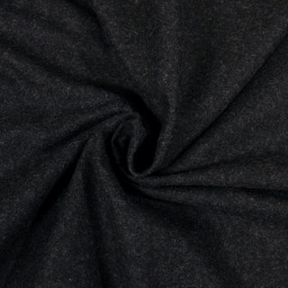 spiral of charcoal wool felted fabric
