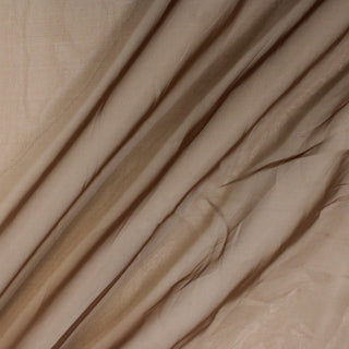 three diagonal lines of chestnut brown colored silk organza fabric, showing the transparency and structured hand