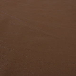leather hide lambskin face in a soft coffee brown color
