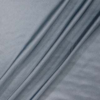 ripple of a dusty blue color silk mikado fabric