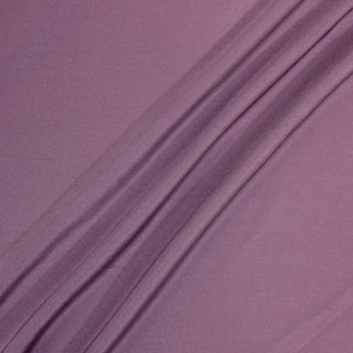 three diagonal lines of dusty purple colored silk georgette fabric