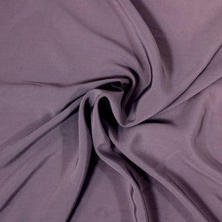 swirl of dusty purple colored silk georgette fabric