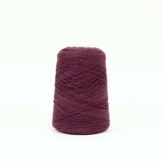 small cone of eggplant colored lightweight yarn
