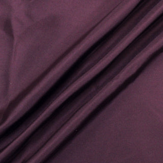 ripple of silk twill fabric in a rich eggplant color