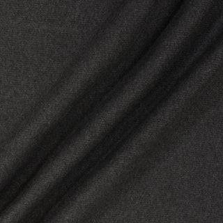three diagonal lines draped of a heathered graphite colored 2x2 rib knit jersey fabric