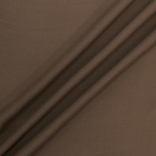 three diagonal lines arranged of hickory colored silk chiffon fabric, showing its soft drape and opaque hand