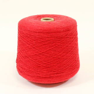 large cone of holly red yarn, very fine gauge