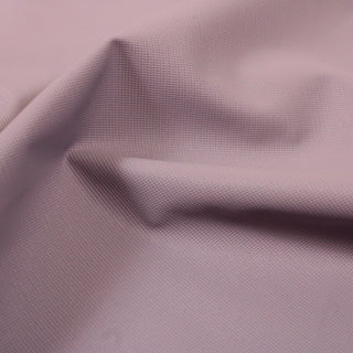 close-up of hyacinth colored textured vinyl fabric with an embossment resembling a twill weave