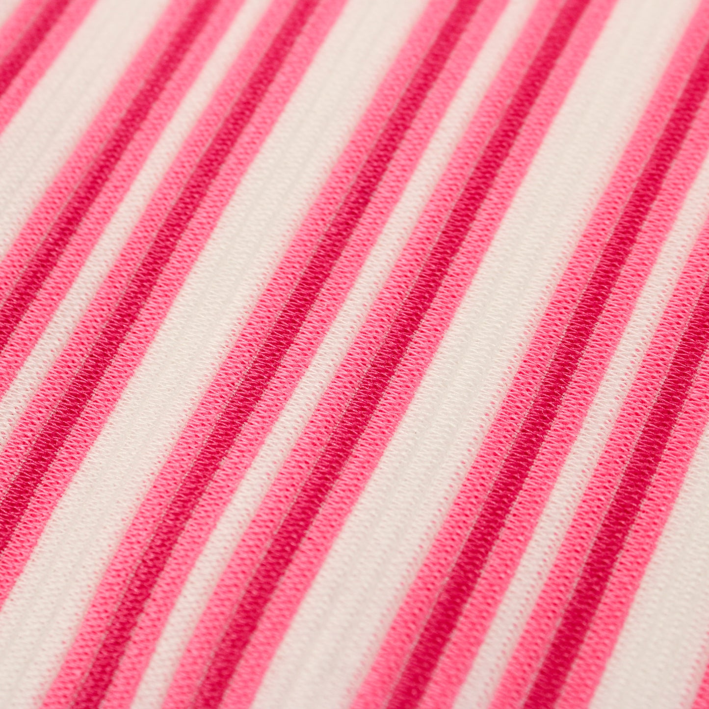 PINK/WHITE STRIPED OTTOMAN KNIT