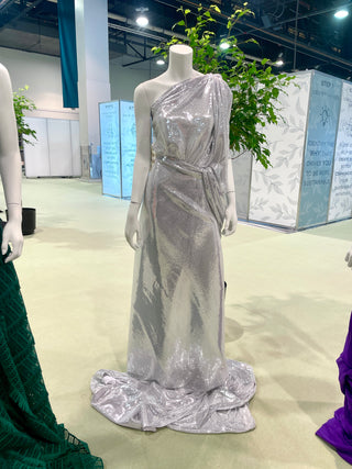 SILVER SEQUIN MESH