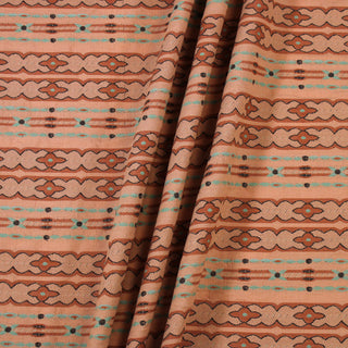 2 YARDS TERRACOTTA GEOMETRIC STRIPE