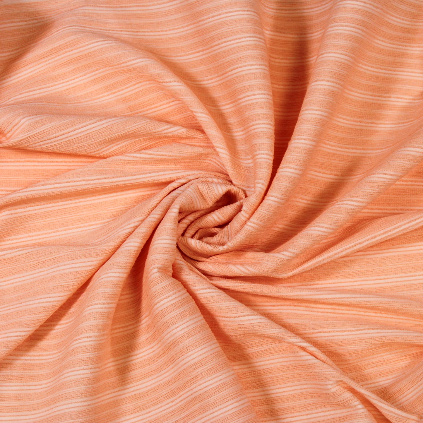 CORAL MONOCHROME CRINKLED STRETCH CREPE