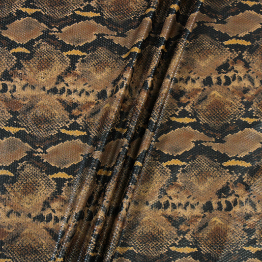 FAUX STRETCH SNAKE LEATHER