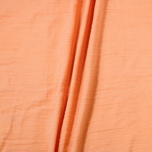 5 YARDS CORAL CRINKLED LINEN