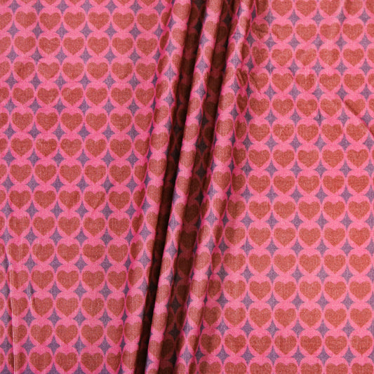 3 3/4 YARDS CORDUROY HEARTS